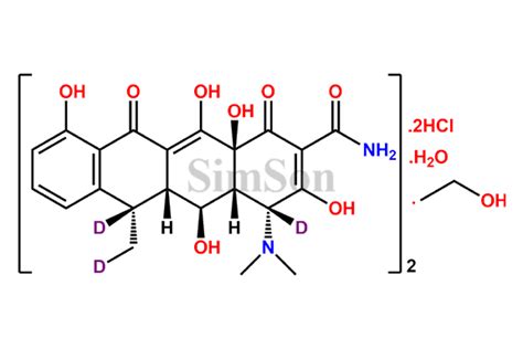 Doxycycline-D3 Hyclate | CAS No- 24390-14-5 (Unlabelled) | Simson ...