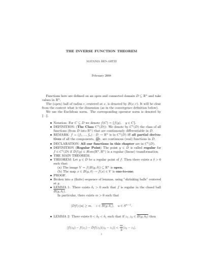 Image result for Inverse Function Theorem Examples