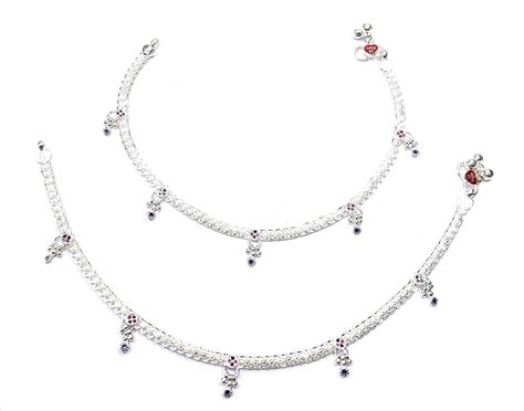 Shree Shobha Collection Silver Anklet Payal For Womens Jewelry For ...