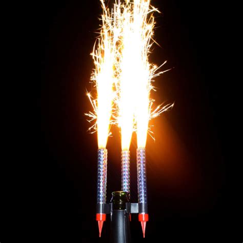 Champagne bottle sparklers, birthday cake candle, sparklers for bottles