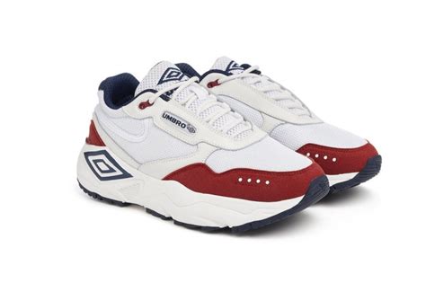 Umbro Trainers Store - Phoenix Sneaker Mens White / Navy / Burgundy