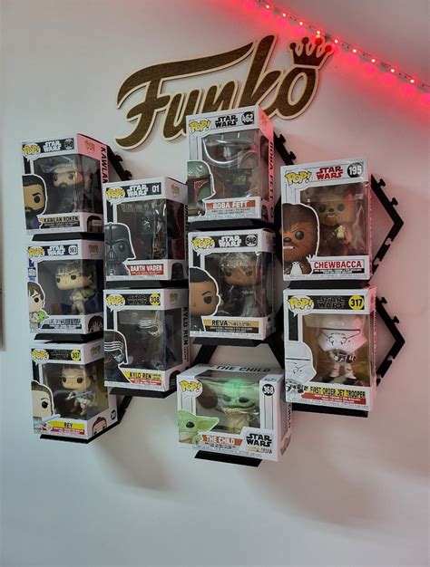 Funko Pop Box Locking Wall Shelf Box Display Funko Pop Stage - Etsy