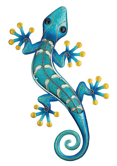 Regal Art & Gift Gecko Wall Decor, 24-Inch, Blue : Amazon.in: Home ...