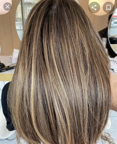 Straight Hair With Highlights, Golden Highlights Brown Hair, Highlights ...