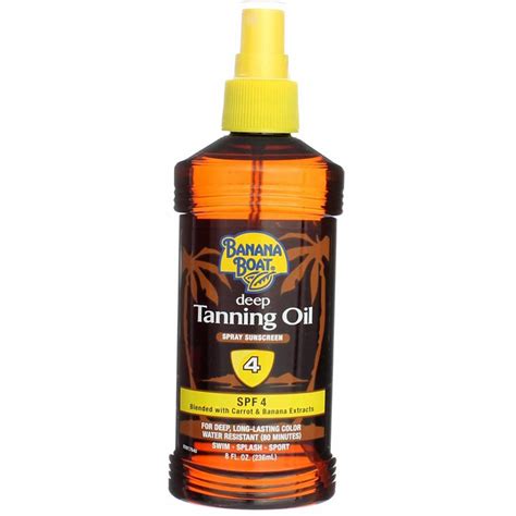 Amazon.com : Banana Boat Deep Tanning Spray with Coconut Oil SPF 4, 8 ...