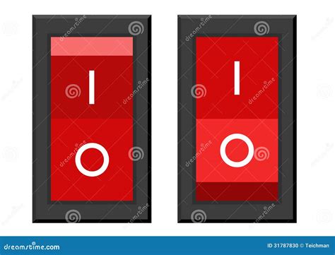 On/OFF switch stock illustration. Illustration of button - 31787830