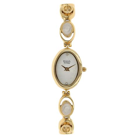 Buy Online Titan Raga Moonlight Mother of Pearl Dial Women Watch With ...