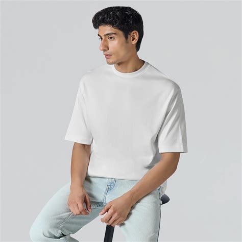 Buy Drift Cotton Oversized T-shirts Polar White in India at Best Price ...