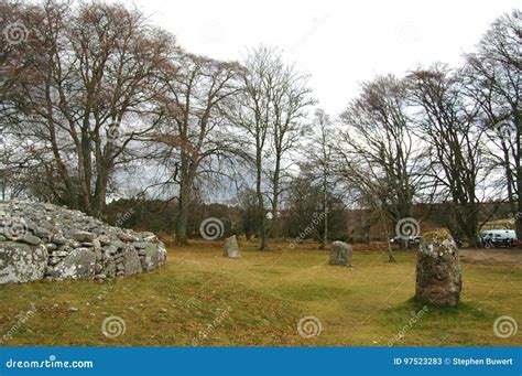 Clava Cairns, Scotland stock image. Image of standing - 97523283