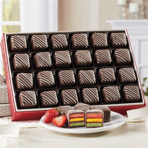 Buy 24 Italian Rainbow Petits Fours from The Swiss Colony Online at ...
