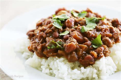 Chili Beans with Rice Recipe