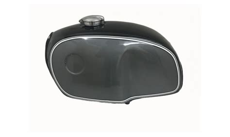 BMW R100 RT RS R90 R80 R75 BLACK & SILVER PAINTED ALUMINUM PETROL TANK ...
