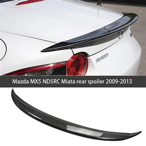 Roadster Garage Carbon Fiber Ducktail Rear Spoiler For Mazda Mx5 ...