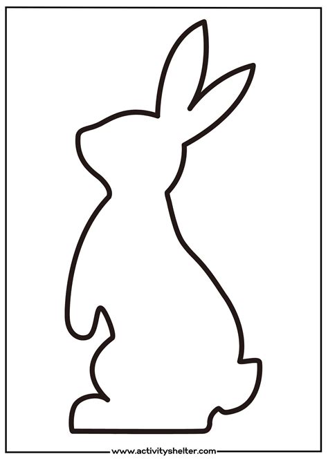 Free Printable Rabbit Outline