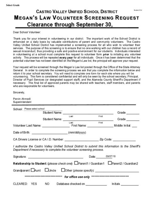 2018-2026 Form CA CVUSD Megans Law Volunteer Screening Request Fill ...