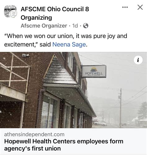 Hopewell Health Centers Employees In Athens, Ohio Form Agency’s ‘First ...