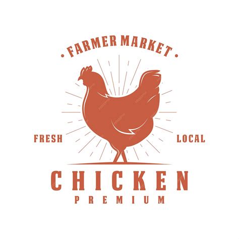 Chicken farm logo vector illustration design farm design template ...