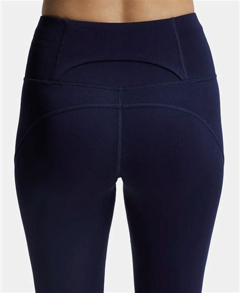 Buy Microfiber Elastane Slim Fit Capri with Back Waistband Pocket ...