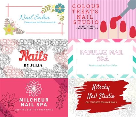 Nail Salon Business Cards 的图像结果