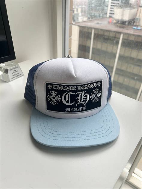 Chrome Hearts Blue Miami Ultra Weekend Exclusive Trucker Hat | Chrome ...