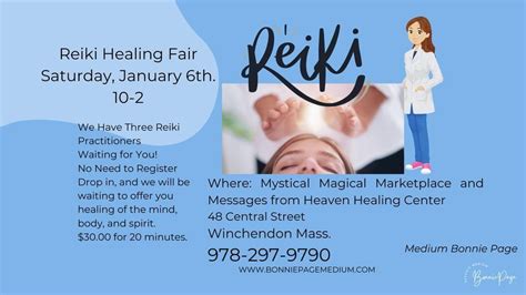 Reiki Healing Fair at Mystical Magical Marketplace and Messages from ...