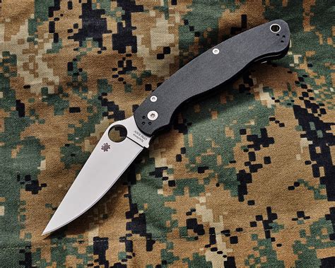 Spyderco Military 2 Compression Lock Folding Knife 4" S30V Satin Plain ...