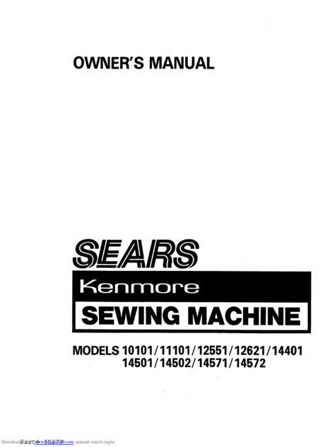 Kenmore 385.10/11/12/14 Sewing Machine Instruction Manual | PDF ...