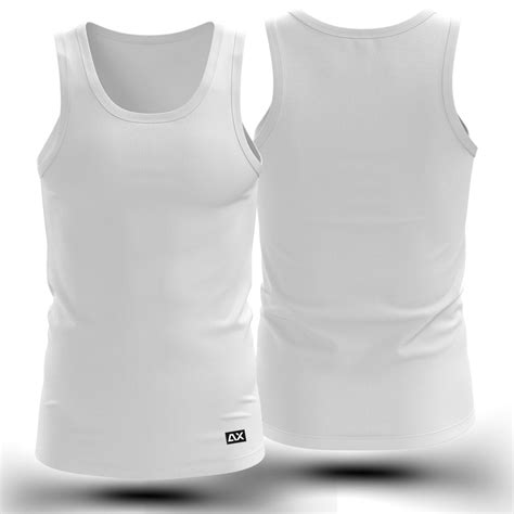 Active wear Tank Gym Top for Men - White Top - AthlonX