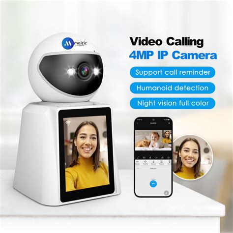 Maizic Smarthome 4MP Ultra Easy Single Click Video Calling WiFi Indoor ...