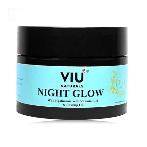 VIU Naturals Night Glow Hyaluronic Acid Night Cream for Intense ...
