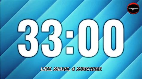 33 Minute Timer with Alarm - YouTube
