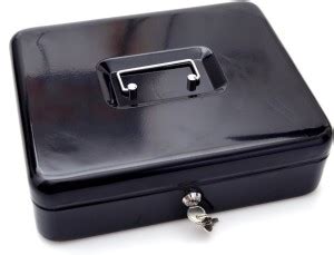 Breewell Latest New Locking Large Cash Box, Black Cash Box Price in ...