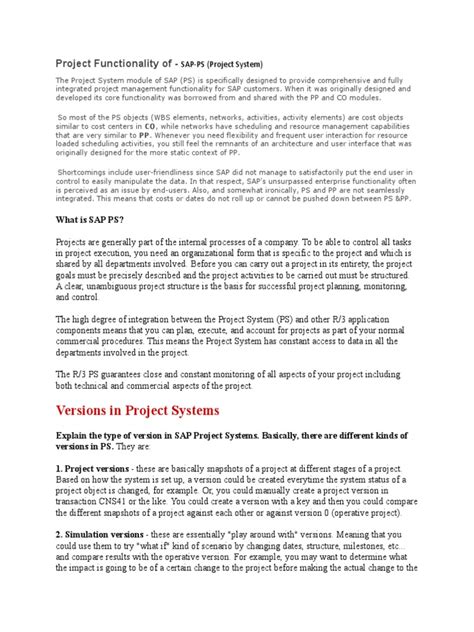 SAP Project Systems PDF 的图像结果