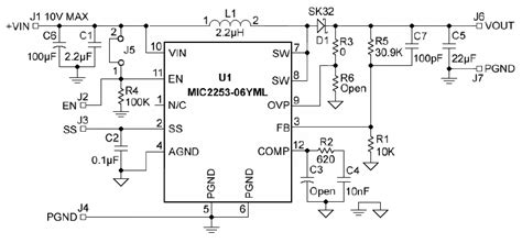 MIC2253-06YML EV: 5V @ 3A, 2.5 ~ 10V in, Boost