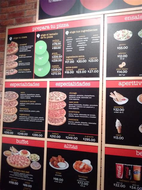 Carta del restaurante Peter Piper Pizza Laredo, Nuevo Laredo, Av ...
