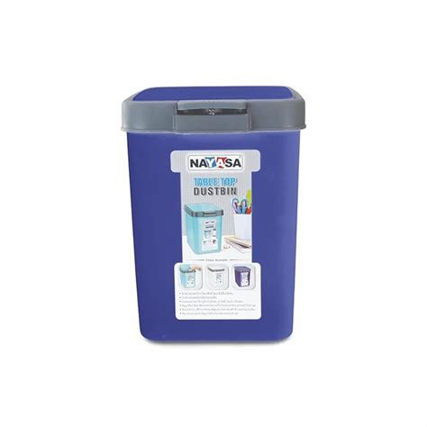 Nayasa Table Top Dustbin with Lid | Compact Plastic Desk & Countertop ...