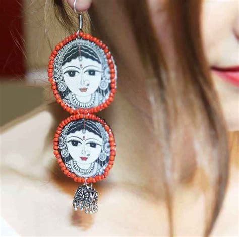 Madhubani earring by gonecase – GoneCase