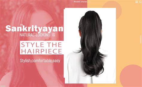Sankrityayan Women Ponytail Hair Extension 5 BB Clip Extension/Clature ...