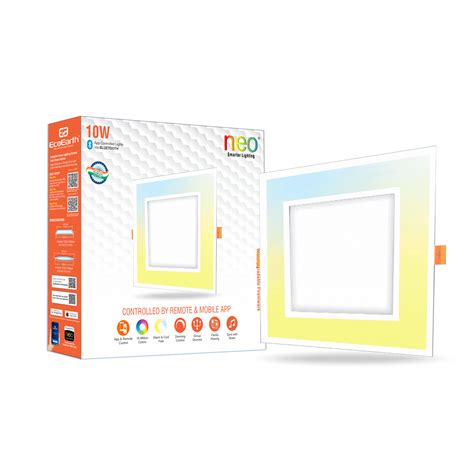 EcoEarth Smart Bluetooth Profile Panel Light | Ceiling Light | App & R