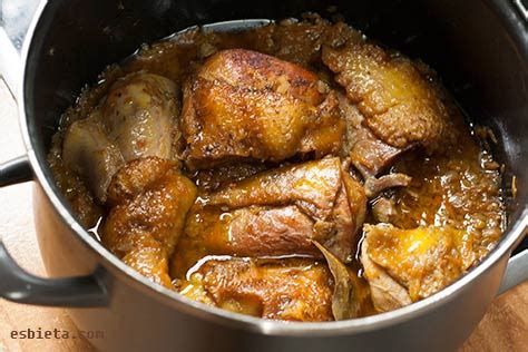 Estofado de pollo de mi abuela - Recetas de Esbieta