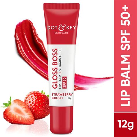 Dot & Key Strawberry Lip Balm for Moisturization,Soft & Naturally Pink ...