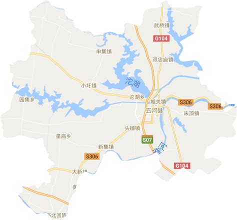 五河县的五条河地图,蚌埠,_大山谷图库