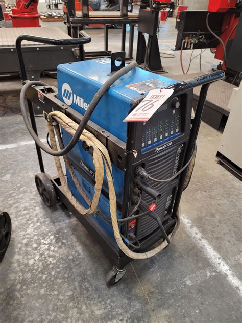 MILLER DYNASTY 350 TIG WELDER, PORTABLE, WATER-COOLED PACKAGE W/ FOOT ...