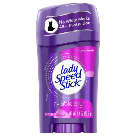 Lady Speed Stick Invisible Dry Antiperspirant Deodorant, Shower Fresh ...