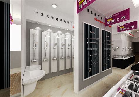 广东洁士卫浴 卫浴展厅设计 河南周口专卖店 经销商开业推广 橱窗设计黑白色调|空间|展示设计 |2240618 - 原创作品 - 站酷 (ZCOOL)