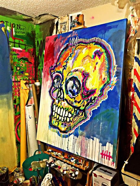 Skull No. 19 Painting by Eddie Love | Saatchi Art
