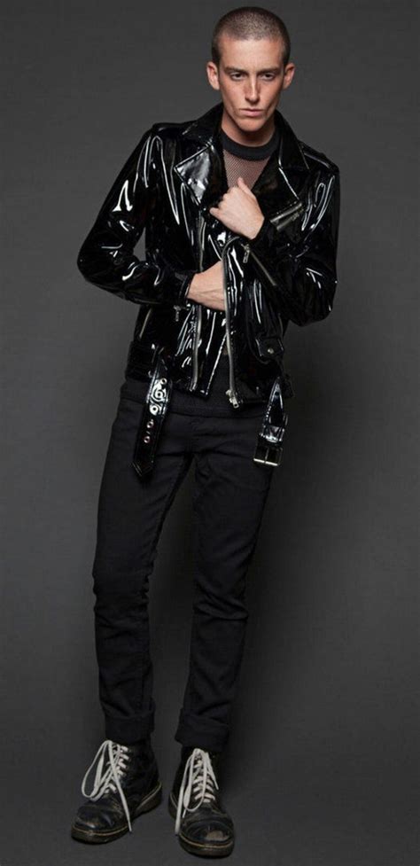 Faru Men Premium Leather Jacket Black 100% Pure Original Patent – Prime ...