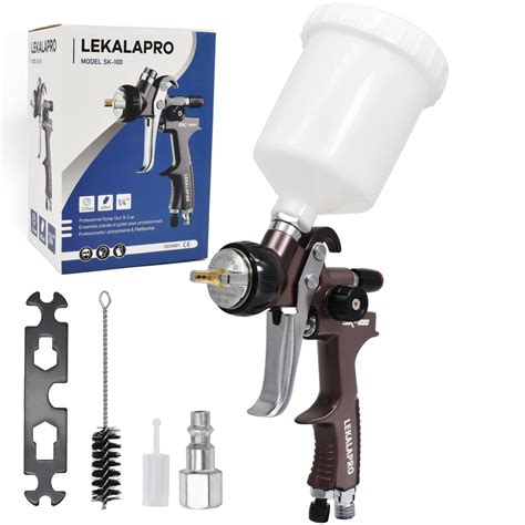 Amazon.com: SK100 HVLP Spray Gun 1.3mm High end Automotive Spray Gun Premium Paint Gun SK-100 ...