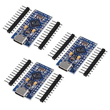 3pcs Type-C USB Pro Micro ATmega32U4 5V 16MHz Module Board ATmega32U4 ...