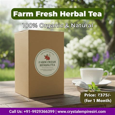🌿 Farm Fresh Herbal Tea – Hibiscus, Lemongrass & Rose Petals (for 1 mo ...